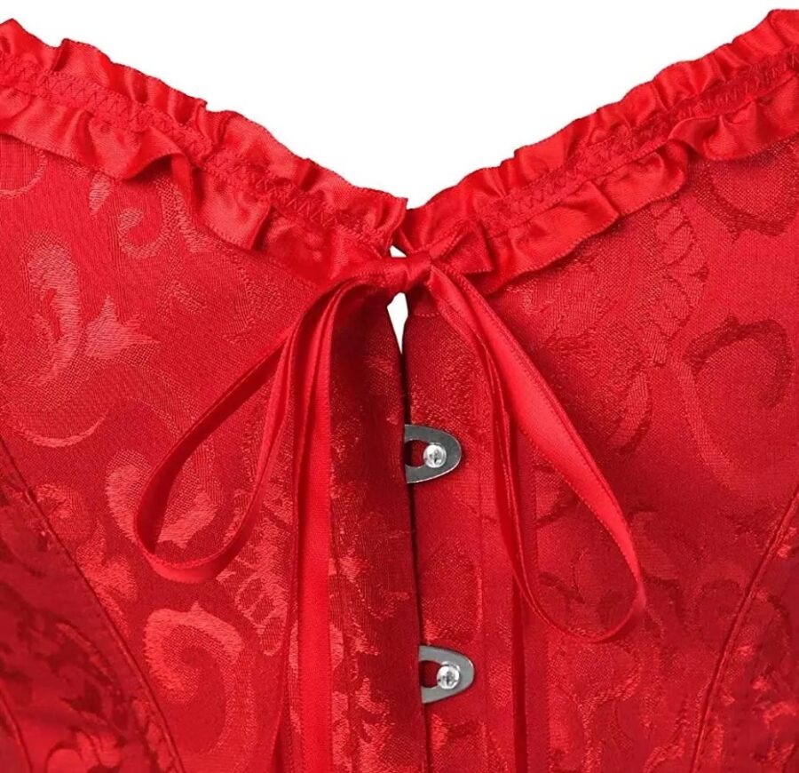 Sexy Corset Bustier Rojo - Imagen 4